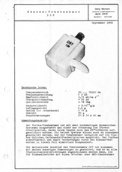 Neumann Prospekt DST Stereo-Tonabnehmer 1958 deutsch