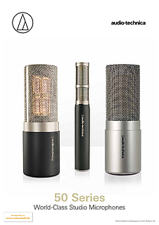 Audio Technica Brochure 50 Series Microphones 2018 english
