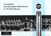Sennheiser Katalog HF-Kondensatormikrofone 1967 deutsch
