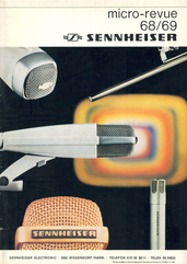 Sennheiser Katalog micro-revue 68/69 1968 deutsch