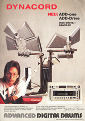 Dynacord Prospekt ADD-one Digital Drums 1987 deutsch english