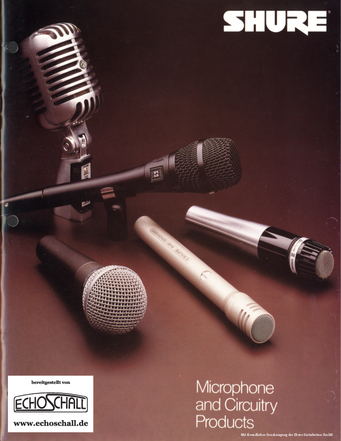 Shure Catalog Microphone and Circuitry Products 1982 english