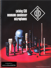 Neumann Catalog 130 Microphines 1988 english