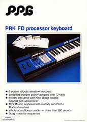 PPG Prospekt PRK-FD Processor Keyboard deutsch english