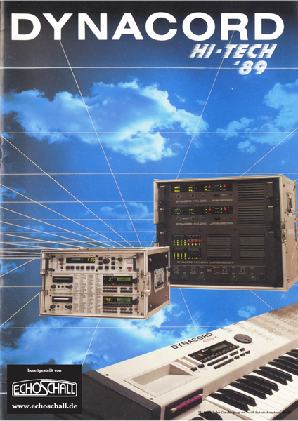 Dynacord Katalog Hi Tech 1989 deutsch english francais