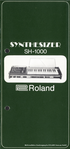 Roland Prospekt SH-1000 deutsch