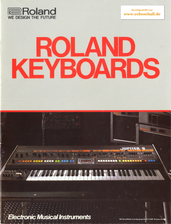 Roland Katalog Keyboards 1983 deutsch