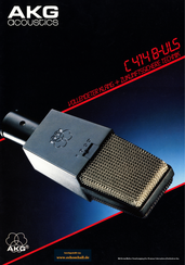AKG Prospekt C414 B-ULS Mikrofon 1986 deutsch