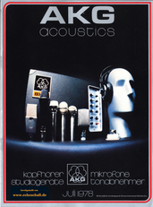 AKG Katalog Mikrofone Kopfhörer Studiogeräte Tonabnehmer 1978