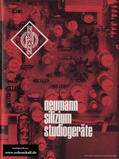 Neumann Katalog Silizium Studiogeraete Mischpulttechnik 1969 deutsch