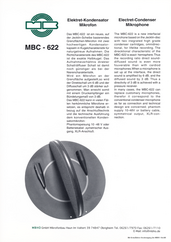 MBHO Prospekt MBC622 Trennkörpermikrofonsystem OSS 1994 deutsch english