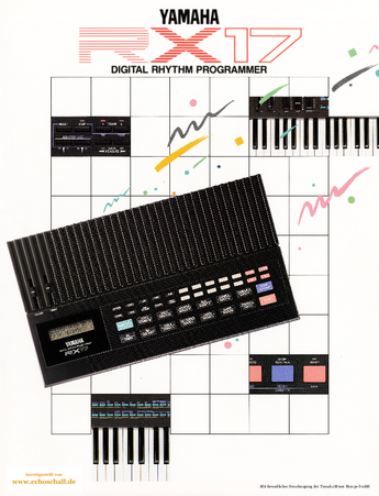 Yamaha Brochure RX17 Drumcomputer 1987 english