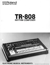 Roland Brochure TR-808 Drumcomputer 1980 english