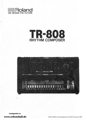 Roland Manual TR-808 deutsch