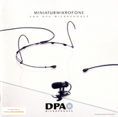 DPA Microphones Teilkatalog Miniaturmikrofone 2010 deutsch