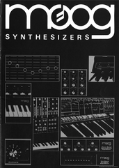 Moog Katalog Synthesizer 1976 deutsch