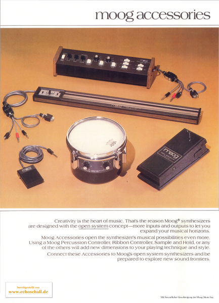 Moog Brochure Synthesizer Accessories 1980 english