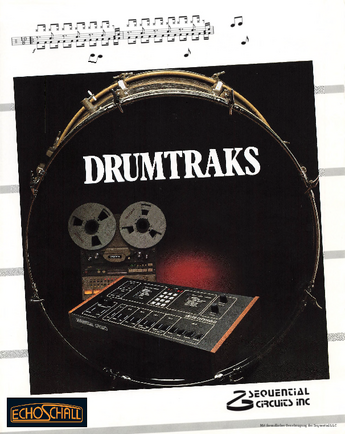 Sequential Circuits Brochure 2 Drumtraks Drum Machine Model 400 1984 english