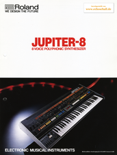 Roland Brochure Jupiter-8 Synthesizer 1981 english