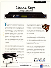 E-mu Systems Brochure Classic Keys Sample Player 1994 english