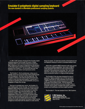 E-mu Systems Brochure 2 Emulator II Digital Sampling Keyboard english