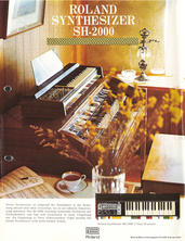 Roland Prospekt SH-2000 Synthesizer deutsch