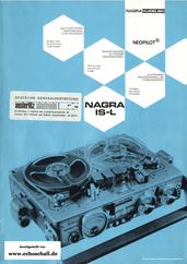 Kudelski Prospekt Nagra IS-L 1975 deutsch english français