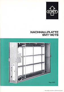 EMT Prospekt 140TS Stereo-Nachhallplatte 1970 deutsch