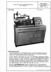Neumann Prospekt AM32 Schallplatten-Aufnahmeapparatur 1956 deutsch