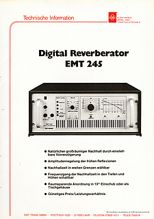 EMT Prospekt 245 Digitales Hallgerät deutsch