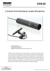 Sanken Brochure COS-22 Lavalier Microphone english