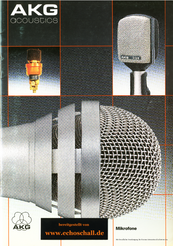 AKG Katalog Mikrofone 1979 deutsch