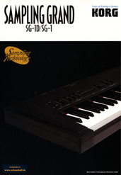 Korg Prospekt SG-1 / SG-1D E-Pianos 1986 deutsch