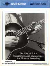 Brochure Use of Brüel & Kjaer Omni Microphones for Modern Recording 1984 english