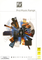 Electro-Voice Prospekt Pro Music Range 2000 deutsch