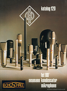 Neumann Katalog Mikrofone 1984 deutsch